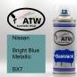 Preview: Nissan, Bright Blue Metallic, BX7: 400ml Sprühdose, von ATW Autoteile West.